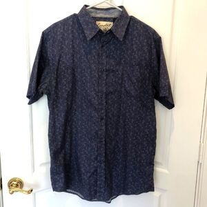 Coastal Men's Casual Floral Button Down